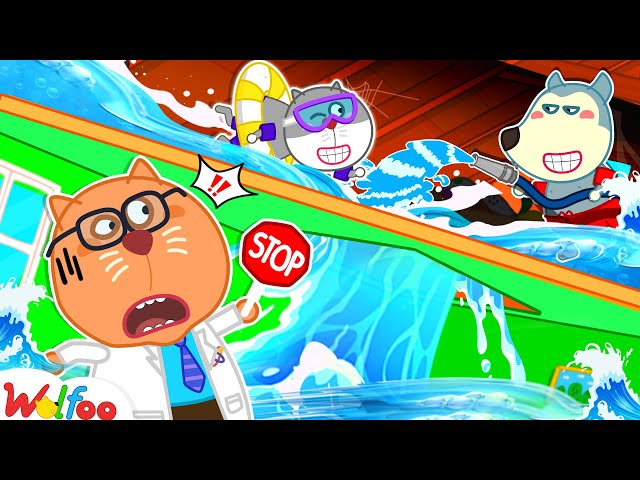 Wolfoo, Don't Build Swimming Pool in the Attic! 🌊 Wolfoo Learns Safety Tips 🌎 WOA Cartoon World