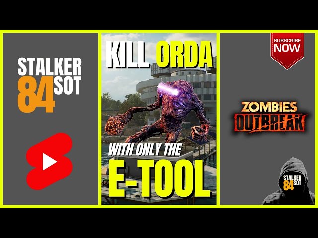 KILLING ORDA WITH ONLY THE E-TOOL IN ZOMBIES OUTBREAK #shorts