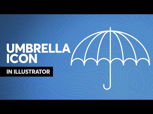 How to Make Umbrella Icon in Illustrator #Shorts Tutorial