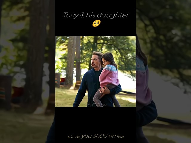 Tony & his daughter 🥺 | MCU Saga edits #ironman #marvel #avengers #shorts