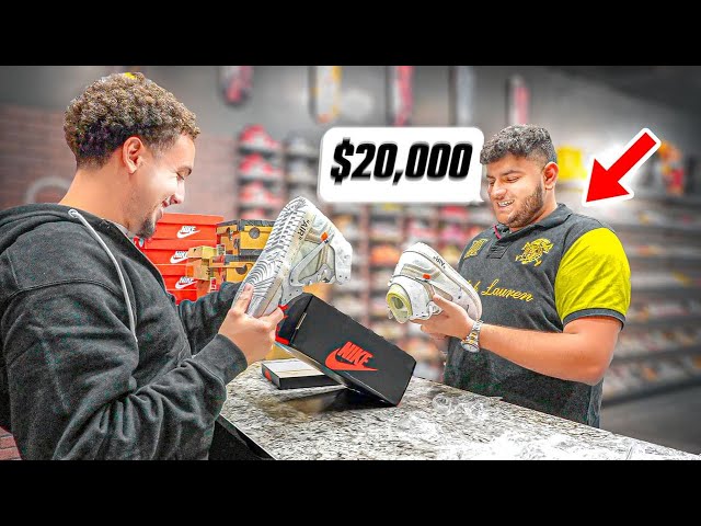 Millionaire Sells $10,000 Sneaker Collection!