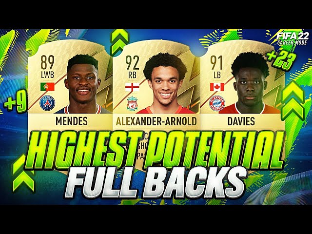 FIFA 22 | BEST YOUNG PLAYERS ON CAREER MODE🔥💪! | HIGHEST POTENTIAL DEFENDERS/FULL BACKS/RB/LB👊FUT 22