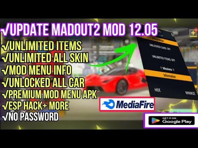 MADOUT2 BIG CITY MOD APK 2024 | A TO Z Unlimited Money/Unlocked All Cars Update V 12.08
