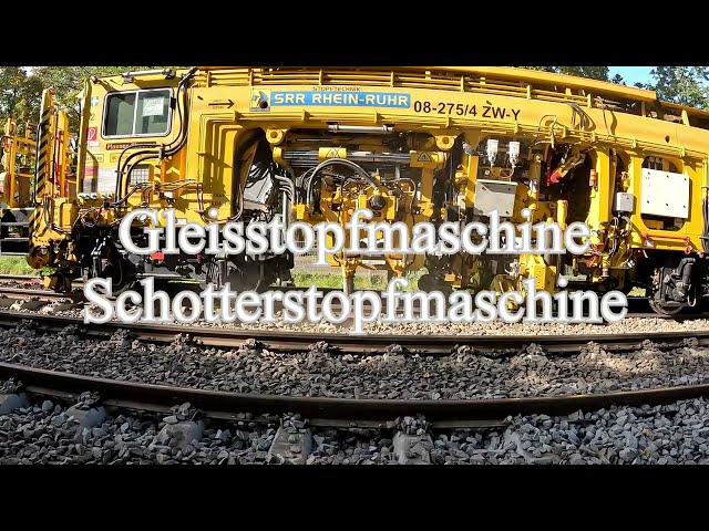 Bahnschienen Gleisbau Schottermaschine Verdichten Schienenbett NEU 05 2023