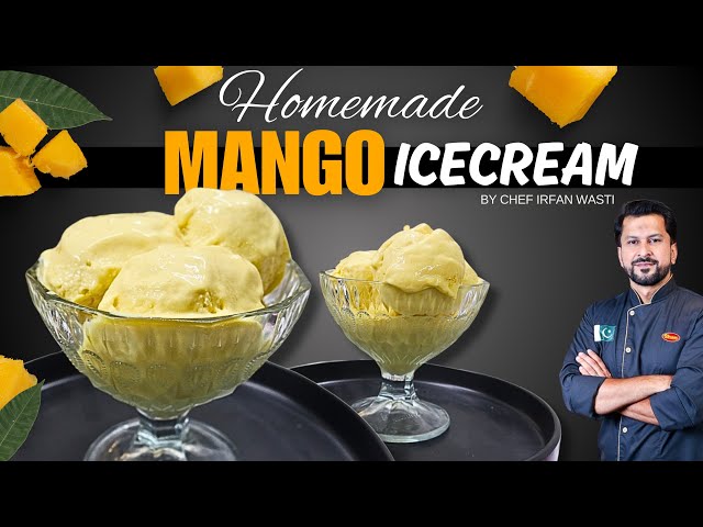 Easy Mango Ice Cream Recipe with Basic Ingredients | How to make Mango Ice Cream at Home