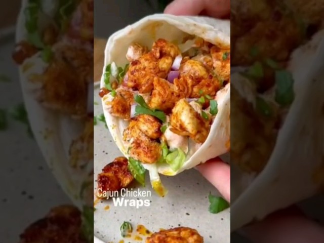 Cajun Chicken Wraps #ramadanseries 😋 //@Cooking_passion786