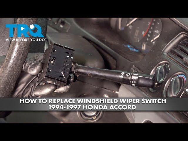 How to Replace Windshield Wiper Switch 1994-1997 Honda Accord