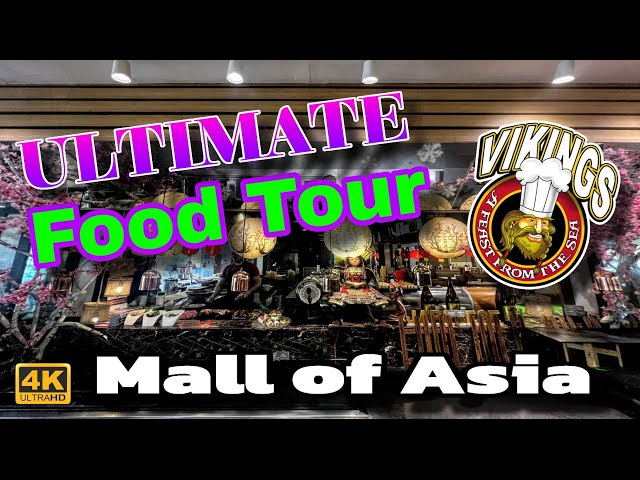 Vikings Luxury Buffet SM MALL OF ASIA Food Guide 🇵🇭 | 4K | Walk and Food Tour |