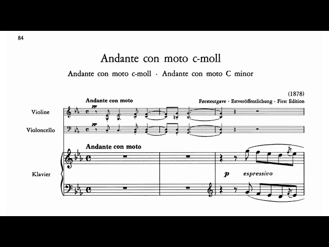 Edvard Grieg: Piano Trio, EG 116 (1878)