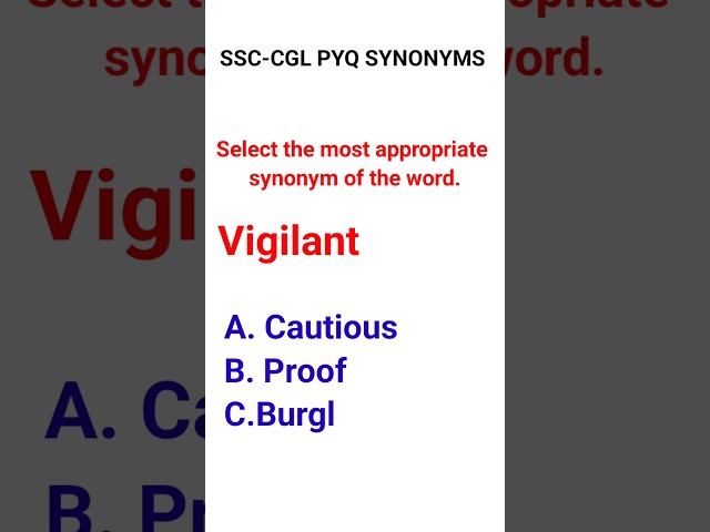 SSC CGL 2023 Synonym #shorts #shortsvideo #viralshort #synonyms #englishvocabulary #ssccgl #sscchsl