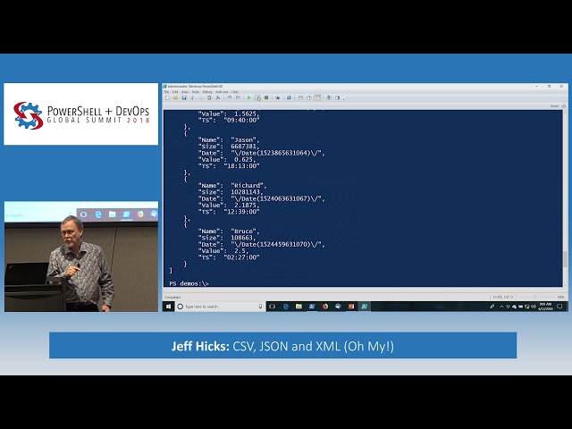 CSV, JSON and XML (Oh My!) by Jeff Hicks