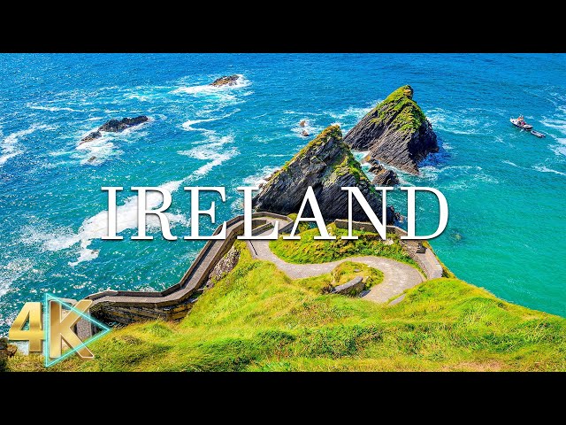 IRELAND 4K - Scenic Relaxation Film with Calming Music - 4K Video Ultra HD