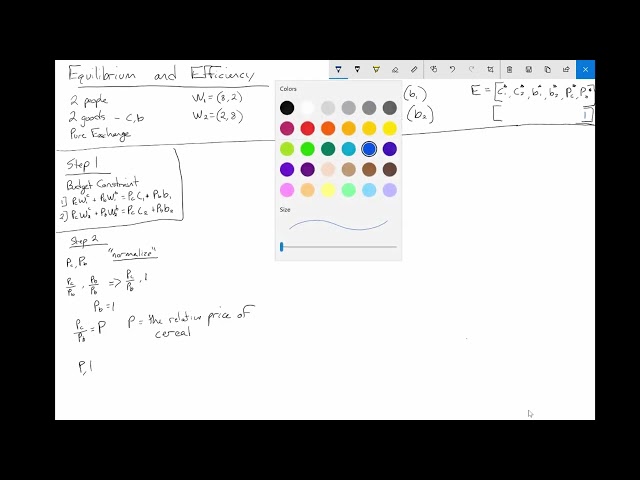 Equilibrium and Efficiancy 4   Solving for an Equilibrium