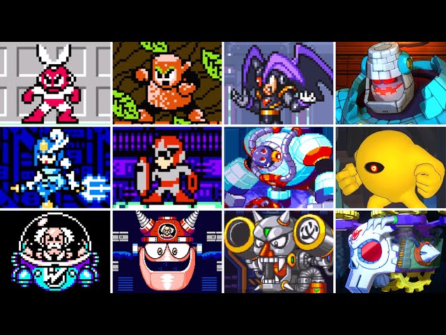 Mega Man series - All Bosses (No Damage) [1987 - 2024]