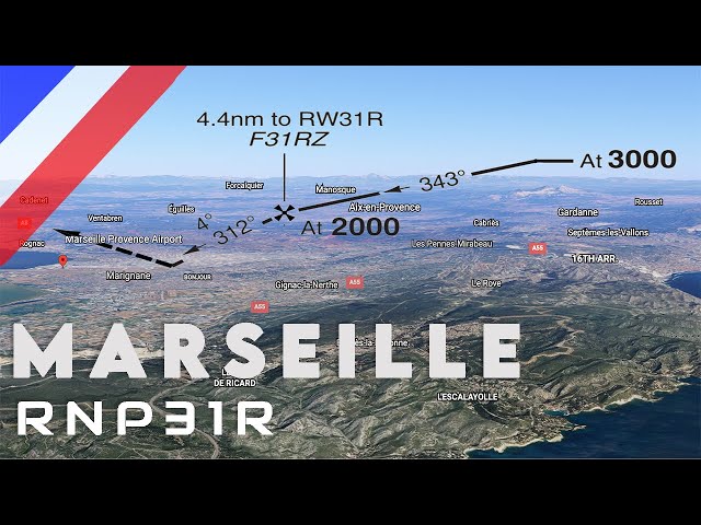 4° RNAV Approach in Marseille 31R