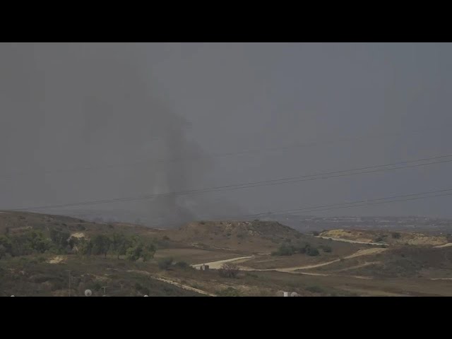 Smoke on Gaza skyline as Israeli attacks continue