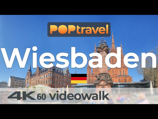 Walking in WIESBADEN / Germany - 4K 60fps (UHD)