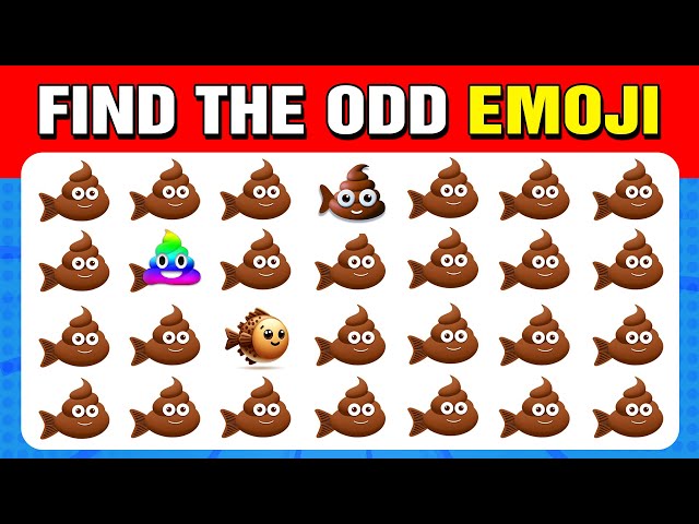 94 Puzzles for GENIUS | Find the ODD emoji out -  Fish Edition 🐟 Easy, Medium, Hard Levels Quiz