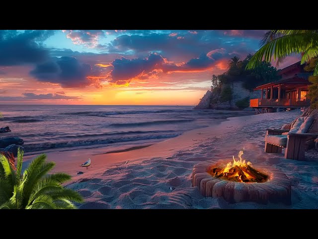 Waking Up In A Beach Bed ASMR 🌴 Best ASMR Nature Sounds For Relaxation Deep Sleep🌊Beach Atmosphere🔥