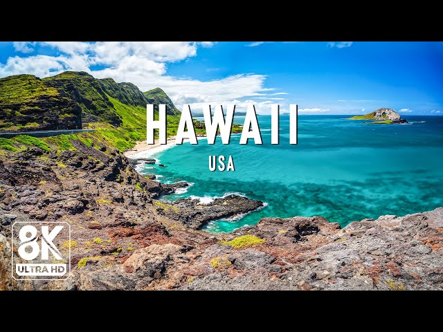Hawaii 8K UHD - Beautiful Natural Landscape With Soft Piano Music