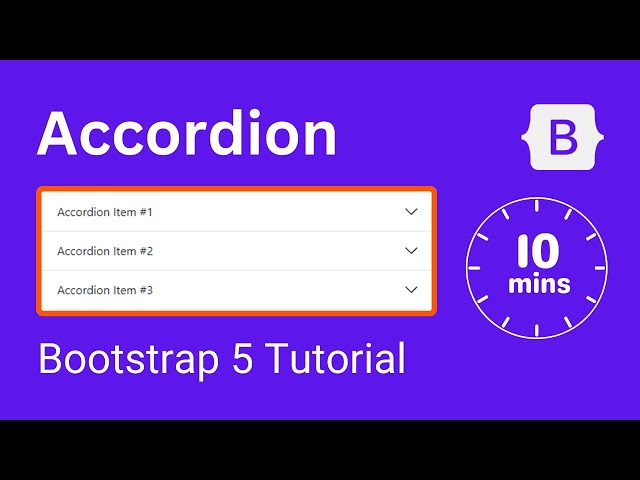 Accordion in 10 mins- Funku Coder | Bootstrap 5 tutorial for beginners