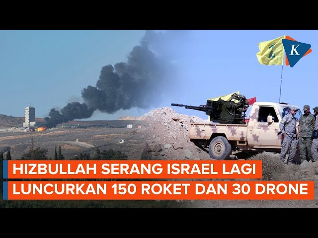 Hizbullah Bombardir Israel Lagi, Luncurkan Ratusan Roket dan Puluhan Drone Bunuh Diri