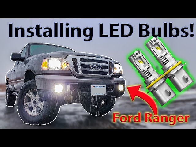 Installing LED Headlight & Fog Light Bulbs In My Ford Ranger!
