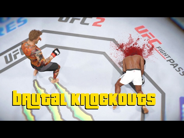 EA Sports UFC 2 - Best Brutal Knockouts Compilation #1