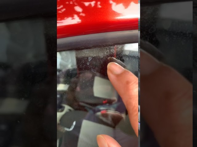 Hard water stains removal procedure from car window glass/windshield
