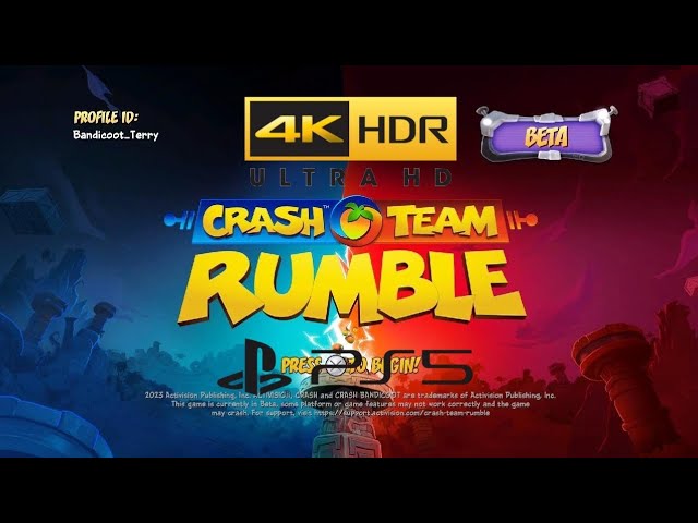 Crash Team Rumble: Introduction Cutscene & Main Menu (PS5) (4K HDR)