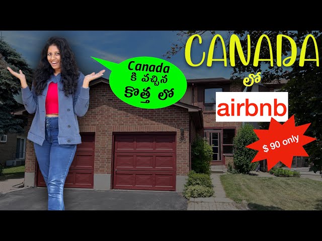 Basement in Canada | airbnb | Toronto | Canada Says with Navya | Telugu