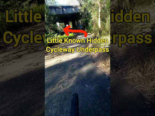 Hidden Cycleway Underpass in Macquarie Park #sydneycyclist #shorts