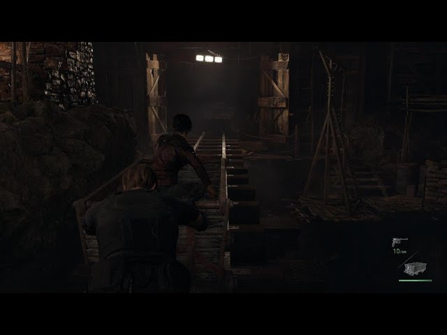 Resident Evil 4 Remake Minecart Ride Rail 1st