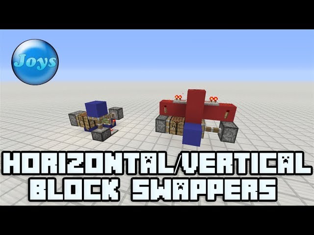 Minecraft Tutorials (Console Edition) 03 - Simple Horizontal and Vertical Block swappers!