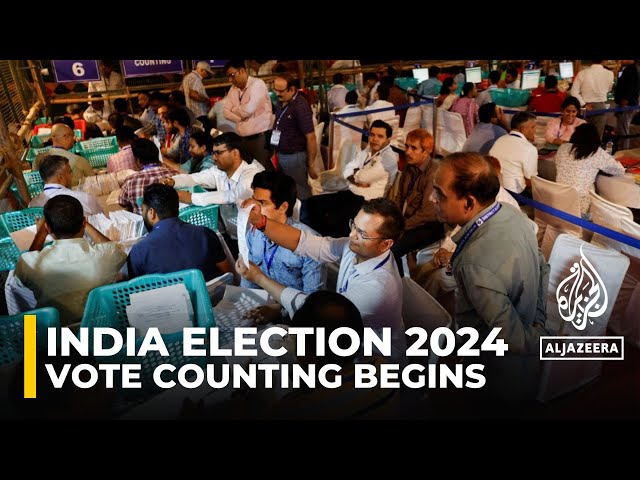 India elections 2024: Vote counting begins, Modi’s BJP lead narrowing