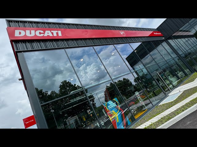 Euro MotoVlog Part 7 ! Visiting Ducati Mulhouse new Dealership in Alsace France