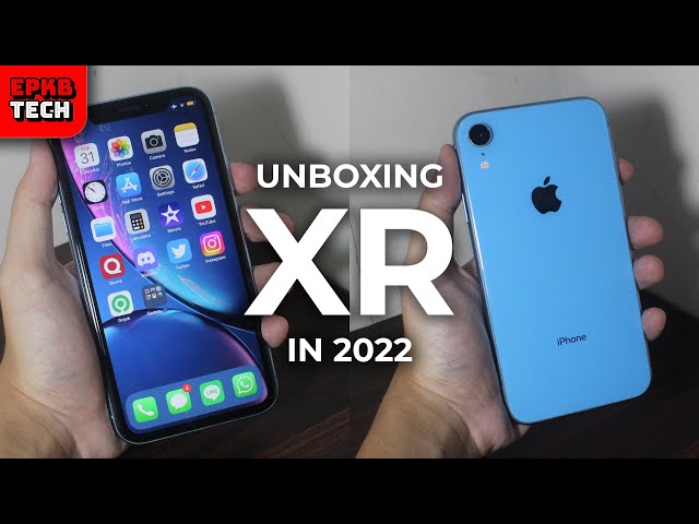 🍎 BLUE iPhone XR 💙 Unboxing 📦 in 2022