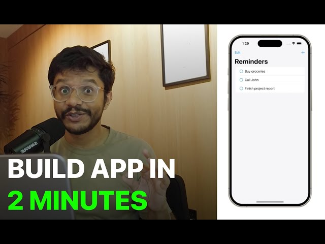 Using AI to build a simple SwiftUI Reminders app in less than 5 minutes