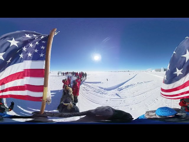 South Pole Location Ceremony, Antarctica [360 degree]