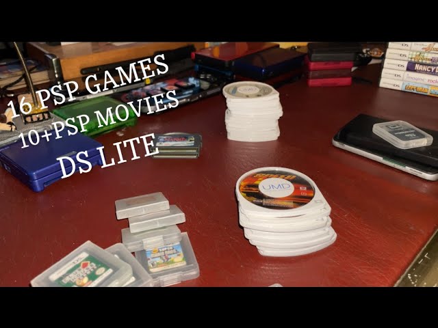 16 PSP GAMES 10+ PSP MOVIES, Nintendo DS+more for only $70!!!