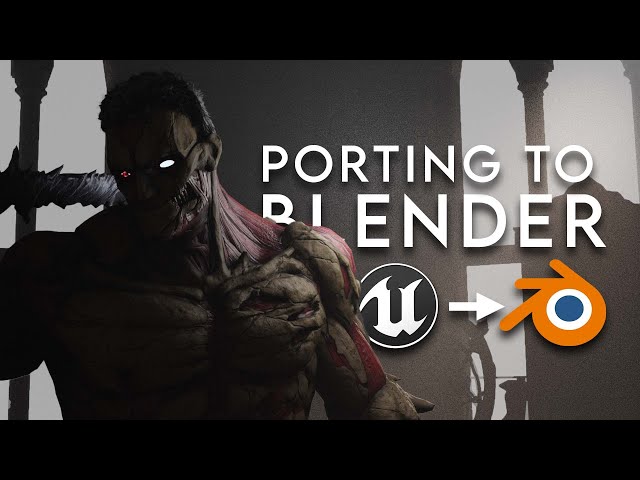 How to Port 3D Models from Unreal Engine Games to Blender with UEShaderScript