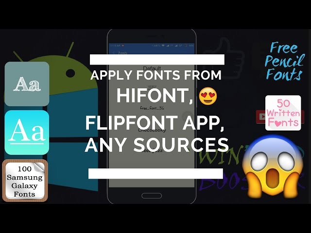 How to apply fonts from hifont/galaxy font apps/flipfonts on xiaomi devices.