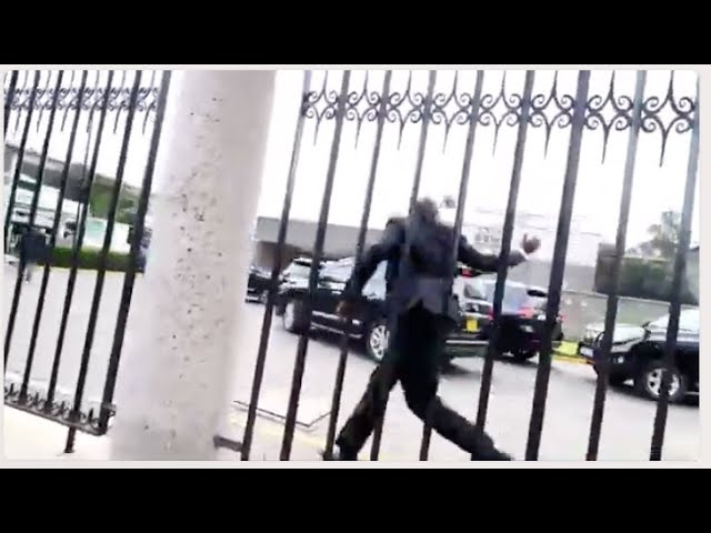Rare video of MPs running for their safety after passing Finance Bill