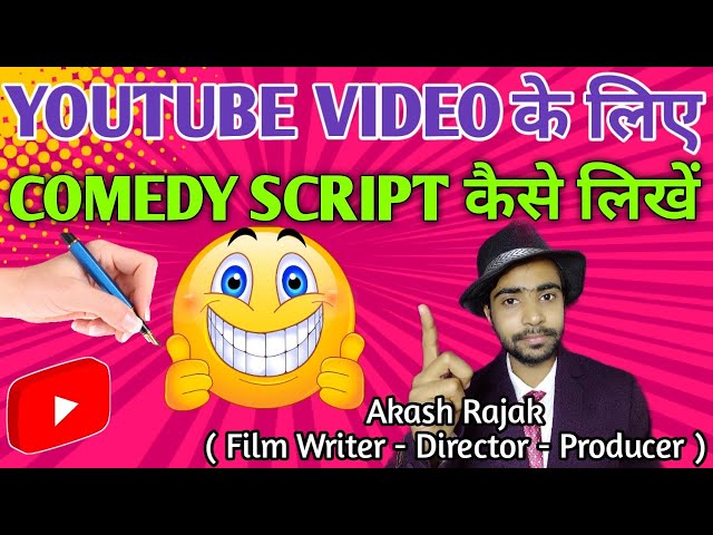 Comedy script kaise likhe | How to write a comedy script for youtube video