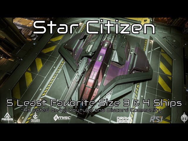 Star Citizen: Least Favorite Size 3&4 ships of the Verse #starcitizen #starcitizengameplay
