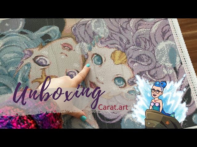 Diamond Painting Unboxing | Carat.art | Mermaid Sisters von Nyfel 🧜‍♀️ - Underwater Love