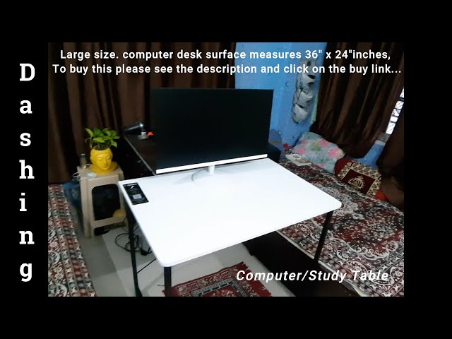 QARA Wood, Laminated Study Table, (36X24) Inch, #ComputerTableWhite #White Study Table #WhiteTable
