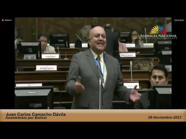 Asambleísta Juan Camacho - Sesión 872 - #JuicioPolítico