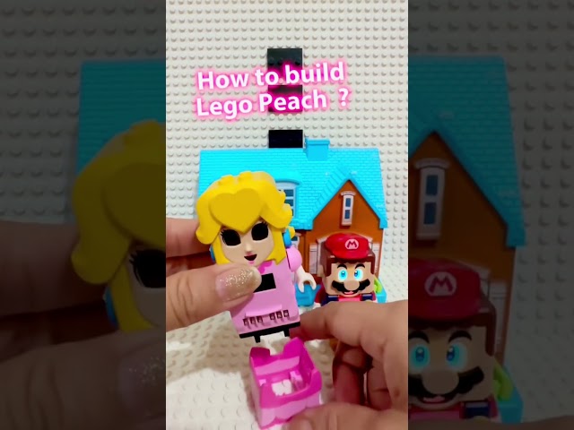 How to build Lego Peach infront of Lego Mario ? 2.31 #foryou #viral #lego #shorts #trending #toys