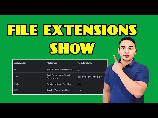 File Extensions Show || #Fileextensions